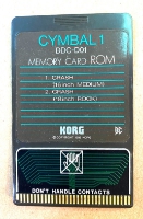 Click for large photo of Korg Cymbal 1 Card for DDD-1