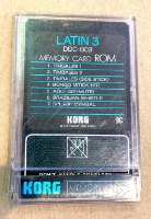 Click for large photo of Korg DDD-1 Rom Cart Latin 3 DDC-B03