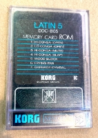Click for large photo of Korg DDD-1 Rom Cart Latin 5 DDC-05