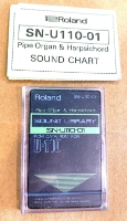 Click for large photo of Roland SN-U110-01 Pipe Organ and Harpsichord